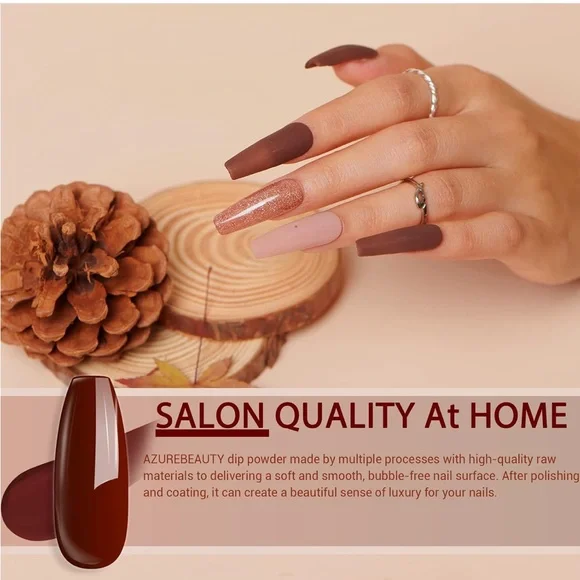 AZUREBEAUTY 42Pcs Dip Powder Nail Kit Starter, 32 Colors NEW - Picture 5 of 13